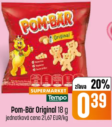 Pom-Bär Original zemiakové snacky