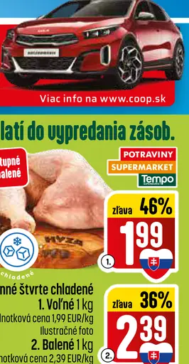 Kuracie stehnné štvrte chladené voľné