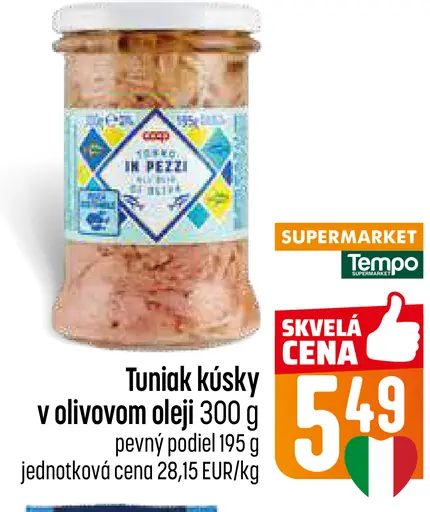 Tuniak kúsky v olivovom oleji