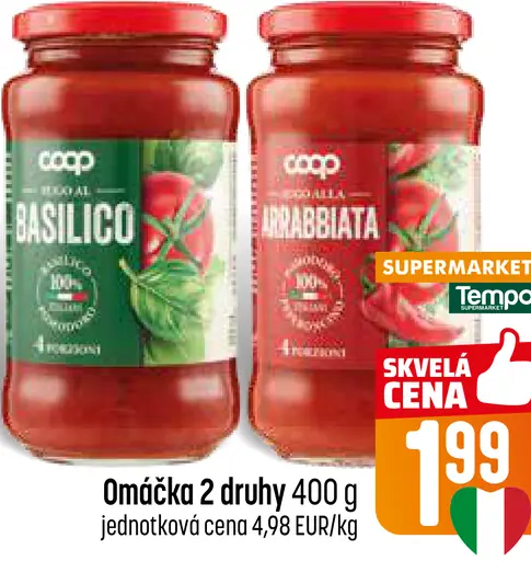Coop omáčka 2 druhy