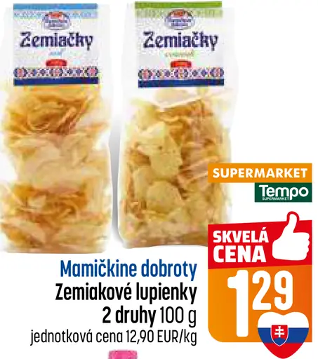 Mamičkine dobroty zemiakové lupienky 2 druhy