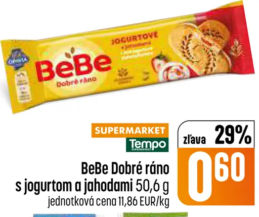 BeBe Dobré ráno s jogurtom a jahodami
