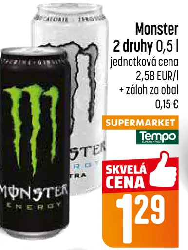 Monster energetický drink plechovka