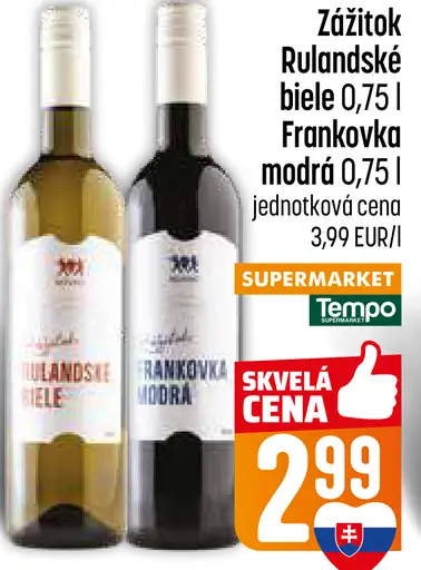 Zážitok Rulandské biele víno