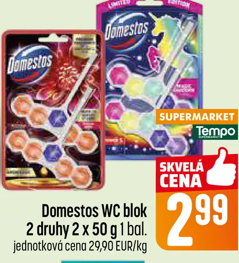 Domestos WC blok 2 druhy
