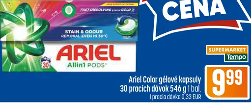 Ariel gelové kapsuly Color, Extra Clean