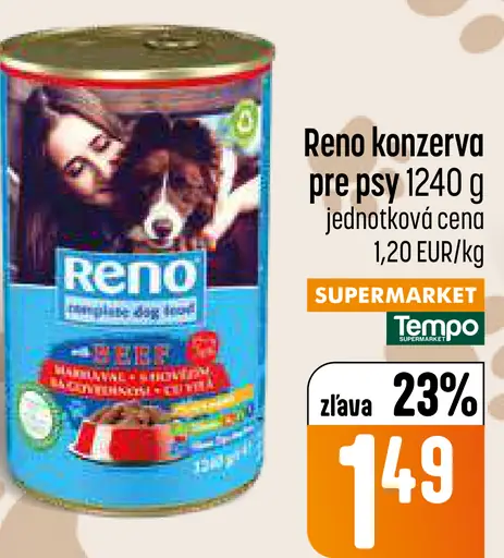 Reno konzerva pre psy