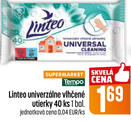 Linteo Univerzálne vlhčené utierky