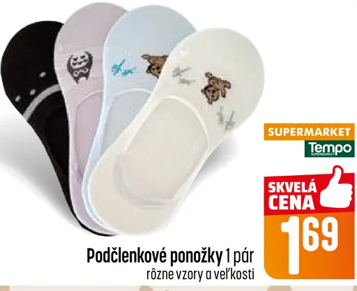 Štýlovky ponožky rôzne vzory a veľkosti