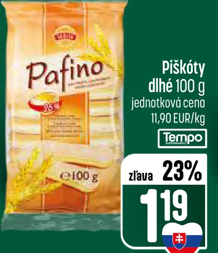 Pafino piškóty dlhé