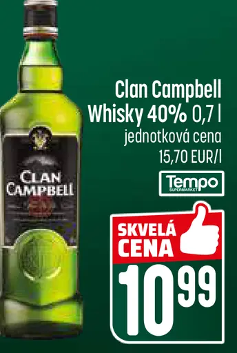 Clan Campbell Whiskey 40%