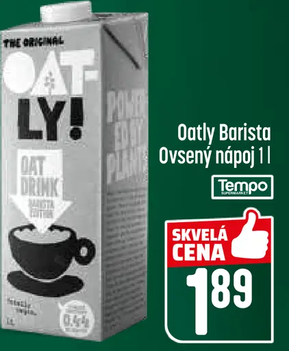Oatly Barista Edition ovsený nápoj