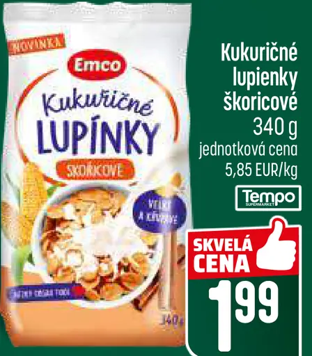 Emco Kukuričné lupienky so škoricou