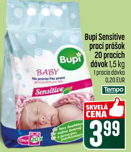 Bupi Sensitive prací prášok