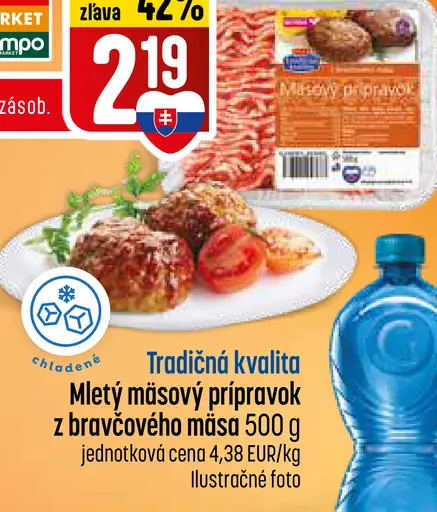 Tradícia kvalita mletý mäsový prípravok z bravčového mäsa