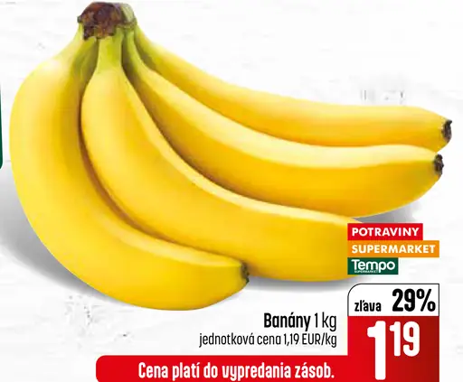 Banány čerstvé