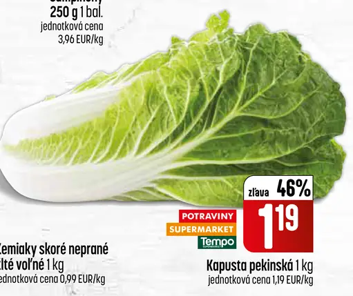 Kapusta pekinská čerstvá
