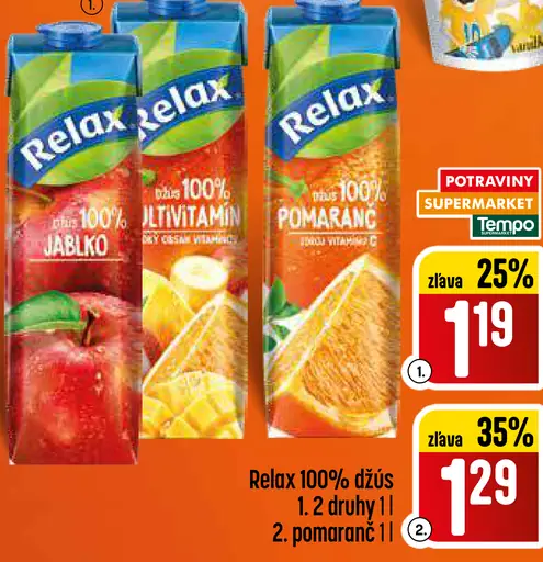 Relax 100% džús jablko
