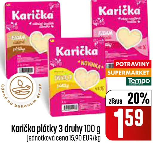 Karička plátky 3 druhy