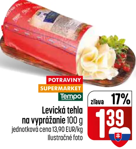 Levička tehla na vyprážanie