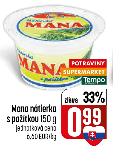Mana nátierka s pažítkou