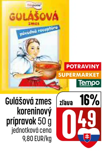 Gulášová zmes koreninový prípravok