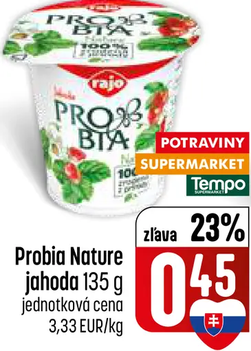Probia Nature jogurt jahoda