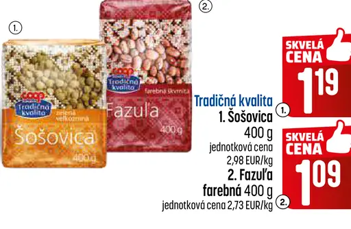 Coop Jednota šošovica