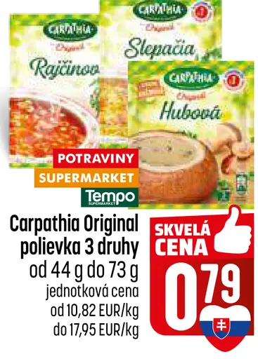 Carpathia Original polievka 3 druhy