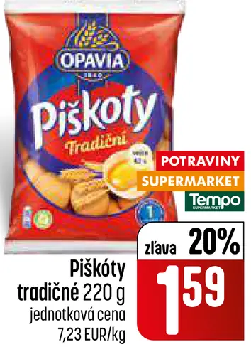Opavia Piškóty tradiční