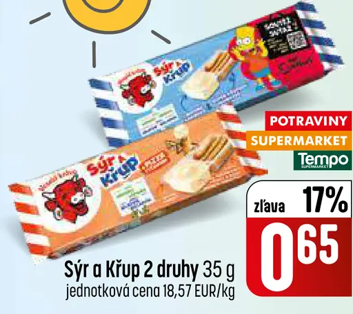 Sýr a krúp 2 druhy
