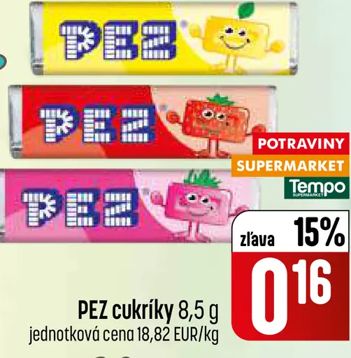 PEZ figúrka s cukríkmi