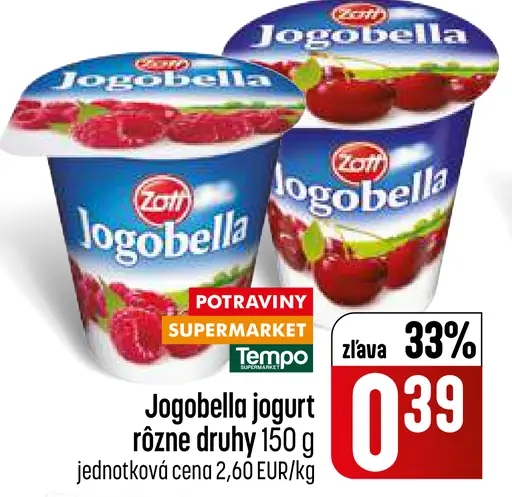 Jogobella jogurt viac druhov