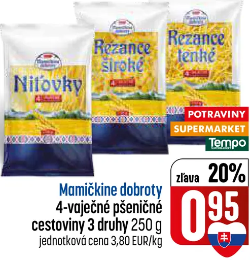Mamičkina dobroty 4-vaječné pšeničné cestoviny