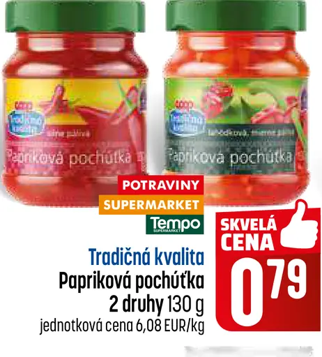 Coop Jednota Tradičná kvalita Papriková pochúťka