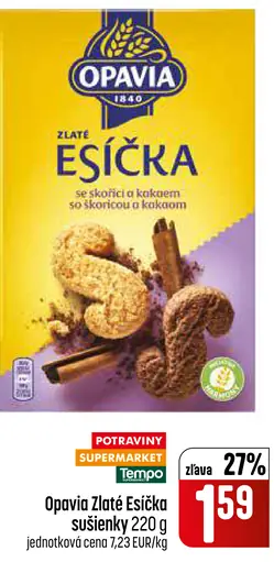 Opavia Zlaté Esíčka sušienky