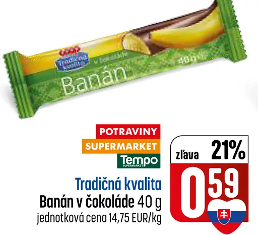 Tempo Banán v čokoláde