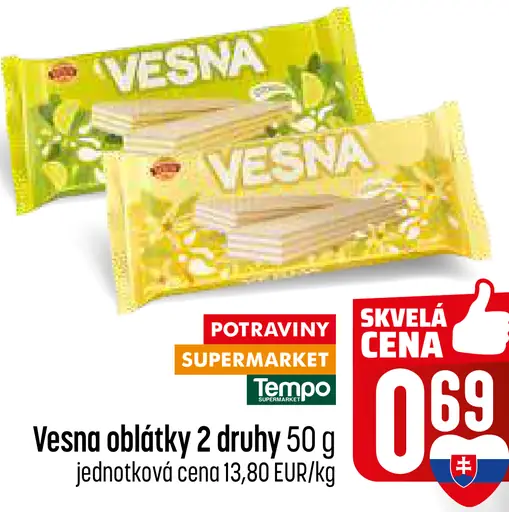 Vesna oblátky 2 druhy