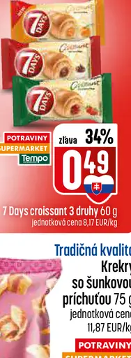 7Days croissant rôzne druhy