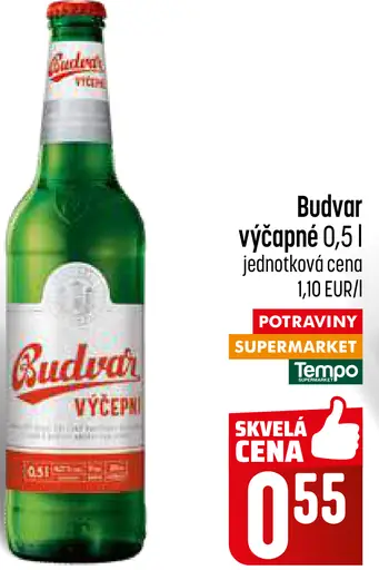 Budvar výčepné pivo