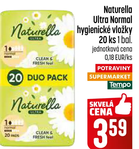 Naturella Ultra Normal hygienické vložky