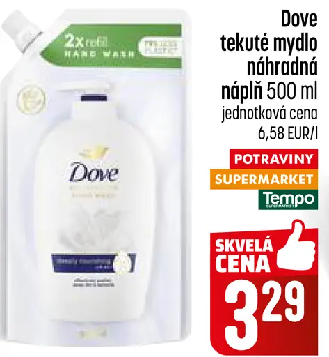 Dove tekuté mydlo náhradná náplň