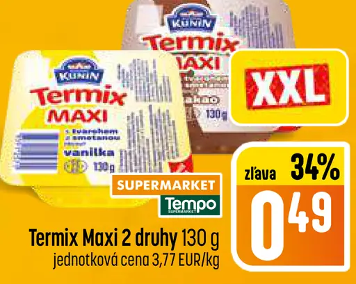 Kunín Termix Maxi dezert 2 druhy