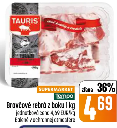 Tauris Bravčové rebrá z boku