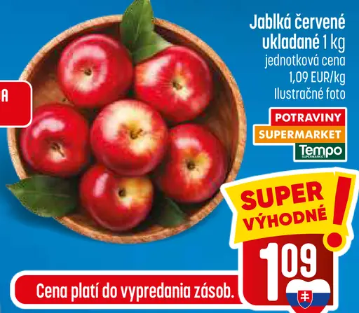 Červené jablká