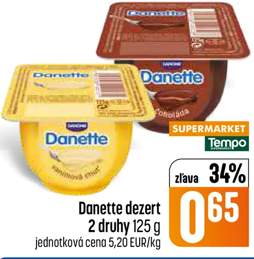 Danette dezert 2 druhy