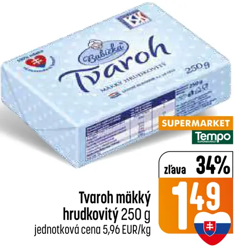 Rajo Tvaroh mäkký hrudkovitý