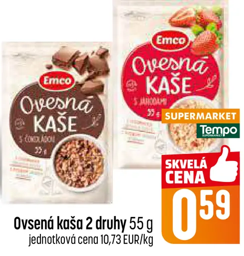 Emco Ovsená kaša rôzne druhy