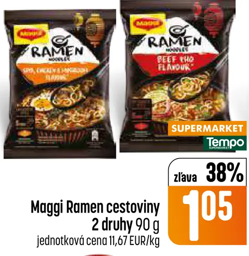 Maggi Ramen cestoviny rôzne druhy