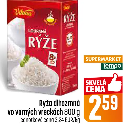 Vitan Lúpaná ryža dlhozrnná vo vreckách